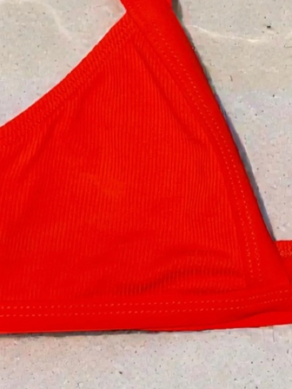 🌻NEW NWOT L*Space Orange Farrah Ribbed Bikini Top Swimwear Beach Swim Top Small
